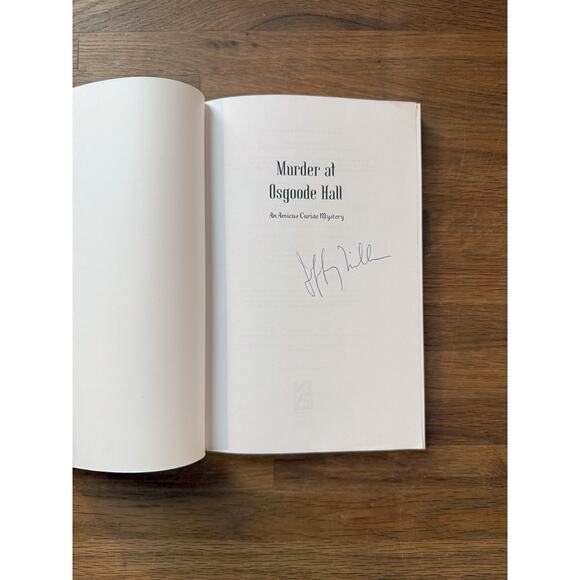 Murder at Osgoode Hall by Jeffrey Miller SIGNED PB Amicus Curiae Mystery - Picture 2 of 5